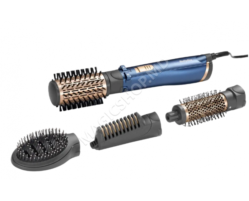 Фен-щетка BaByliss AS965E, 1000 Вт, синий